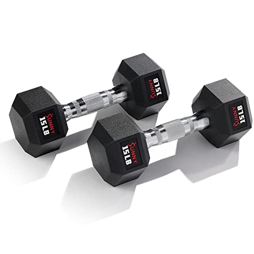 Sunny Health & Fitness Core Fit Hex Style Dumbbell 6.8
