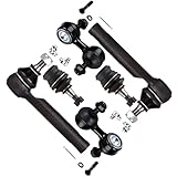 SOSOPART 6pc Set Front Suspension Kit Lower Ball Joint Sway Bars Outer Tie Rod End Replacement for Subaru for Forester for Impreza for Legacy for Outback