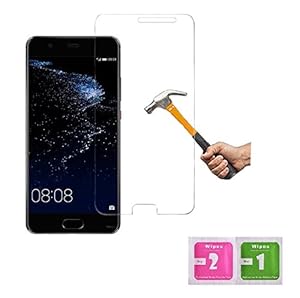 ino Schutzglas kompatibel mit Huawei P10 Plus Panzerfolie Displayschutzglas Harte Folie Schutz Schutzglas Glasfolie Schutzfolie 9H Härte Displayglas