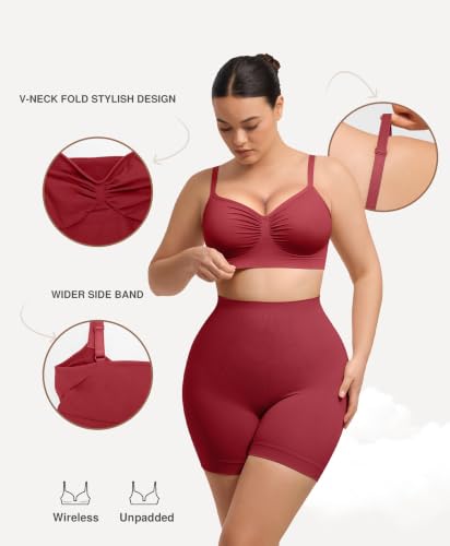 Image of Lover-Beauty Bralettes for Women Wireless Stretch Unlined Everyday Bra