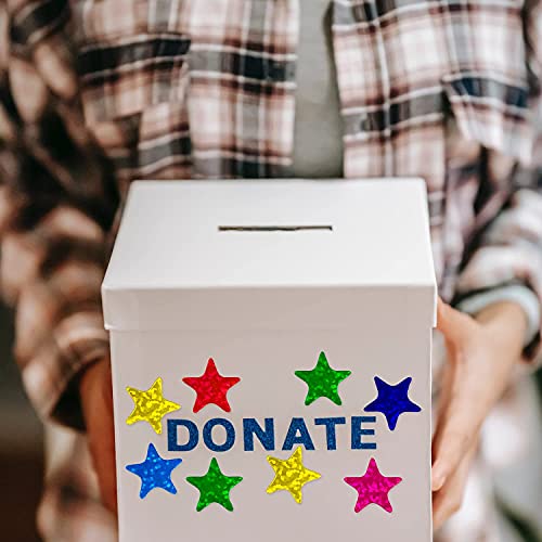 Kenkio 2400 Count Laser Shiny Sparkle Star Stickers Colorful Gold Sliver Self Adhesive Star Stickers For Home, School,Diy And Office Decoration #TOP2