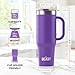 Beast 50 oz Tumbler with Handle Stainless Steel Vacuum Insulated Coffee Ice Cup Double Wall Travel Flask (Deep Purple)