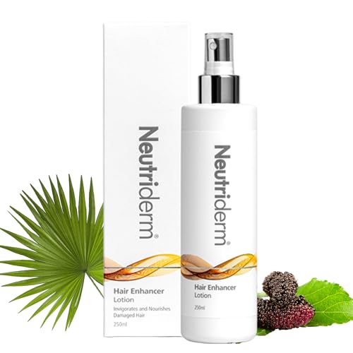 Neutriderm Hair Enhancer Lotion, Restores, Revitalizes & Thickens Dry, Weak & Damaged Strands, Nourishing Volumizing Hair Lotion, Treatment for Men & Women, 250ml (8.45 fl oz)