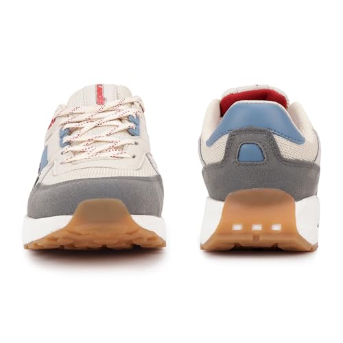 Image of Sparx Sports Shoe SM-992 Dark Grey Red for Men