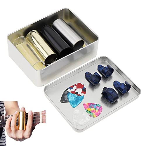 WGOEODI 15 pcs/lot Kit de médiators pour Guitare, avec boîte en Acier Inoxydable pour Le Pouce, Autocollant pour… - Les Beatles, Paul McCartney, John Lennon, RIngo Starr, George Harrison WGOEODI 15 pcs/lot Kit de médiators pour Guitare, avec boîte en Acier Inoxydable pour Le Pouce, Autocollant pour… – Image 5