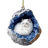 Dekorations Hängeobjekt​ 2D-Tieranhänger aus Acryl mit warmem, naturnahem Bauernhofmotiv für Tierliebhaber (Purple, 8cm)