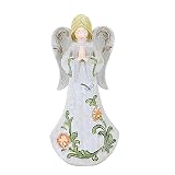 Roman Resin Angel Figurine, 7.5-inch Height, Tabletop Decoration (Praying)
