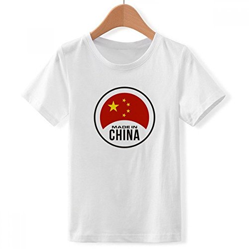 T-shirt de sport équipe nationale chinoise à col rond blanc vêtement multicolore garçon XXXL