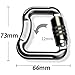 Aosekaa Rock Climbing Carabiner Lock Carabiner Clip, Heavy Duty Lightweight Hardware Equipment for Hiking Outdoor Activities Hammock, Black