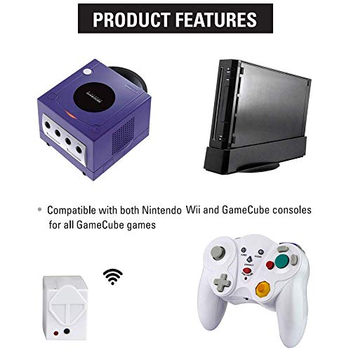 image for VTone Wireless Gamecube Controller, 2 Pieces 2.4G Wireless Classic Gam
