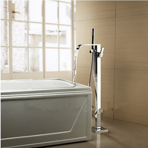 Robinet mitigeur au sol Gowe pour sublimer votre baignoire ilot moderne