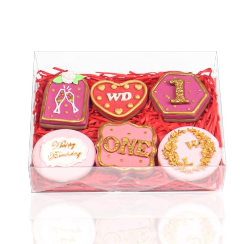 50 pcs 8x6x2 Inches Full Clear Chocolate Covered Strawberries, Co...