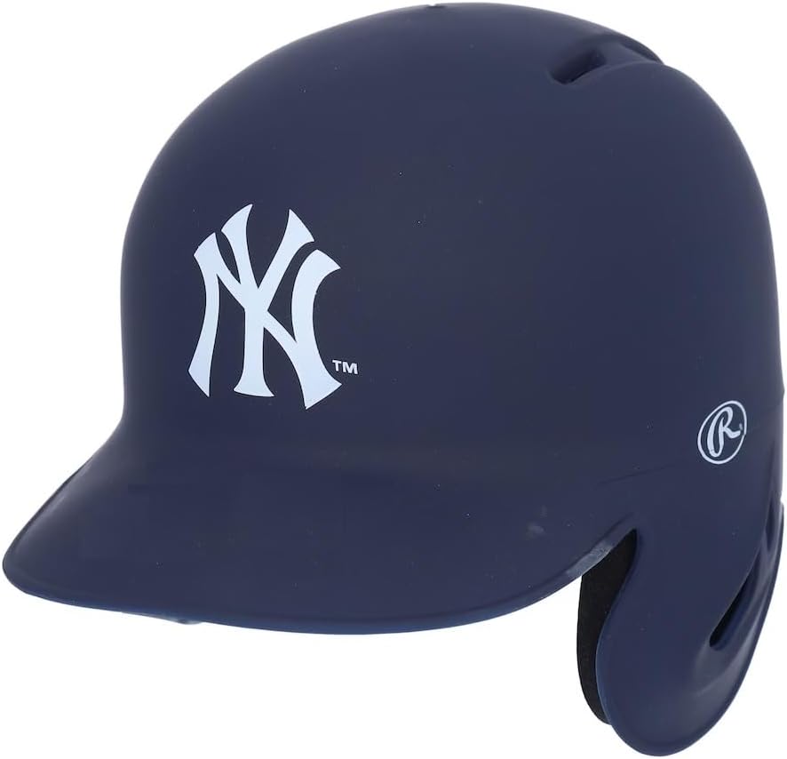 Yankees Matte Navy Blue Rawlings Replica MLB Baseball Mini Batting Helmet