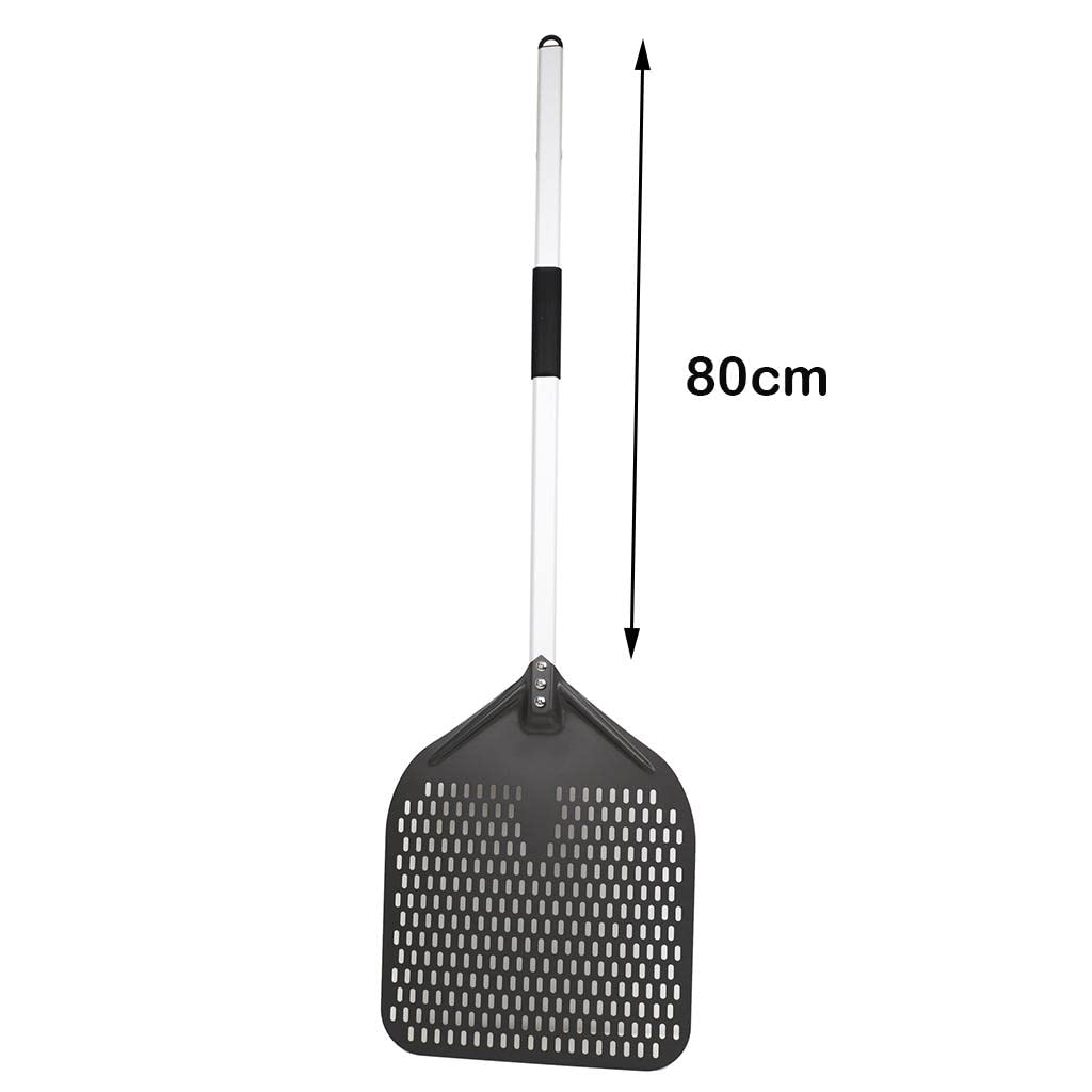 Pala per pizza professionale in alluminio, 12 in 40 cm, manico anodizzato