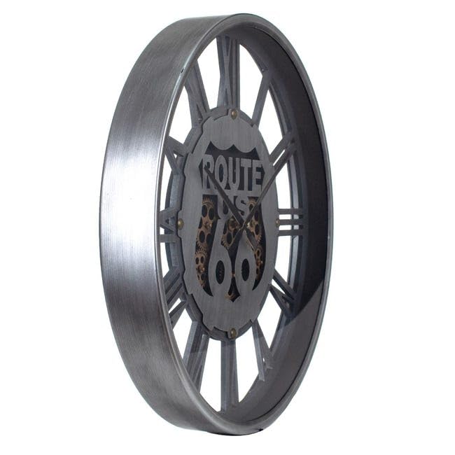 Generico Orologio da Parete a Ingranaggi in Metallo 60 cm
