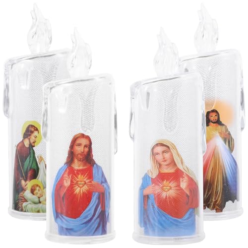 Bougies LED religieuses sans flamme à offrir pour les fêtes chrétiennes