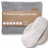 Salvaslip Lavabili Bambù ORGANICO; 7 Pezzi (S) Donna MADE IN EU; Assorbenti Lavabili senza PUL; Riutilizzabili per l'uso quotidiano e perdite vaginali, NON per il ciclo menstruale