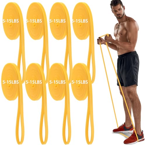 Image of 8 Pcs Resistance Bands Pull up Bands Pull up Assistance Bands Exercise Workout Bands for Working Out Muscle Training Physical Therapy Muscle Training Men and Women