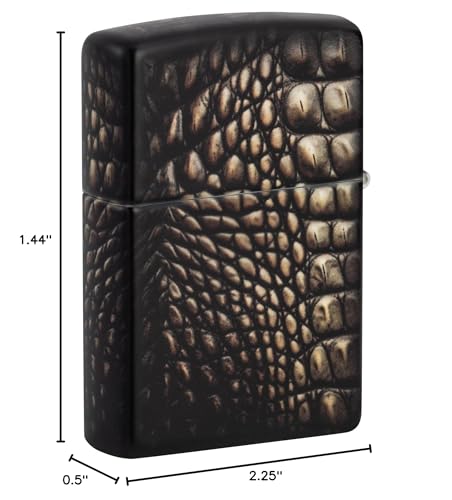 Encendedor Zippo Alligator Skin multicolor clásico miniatura 5