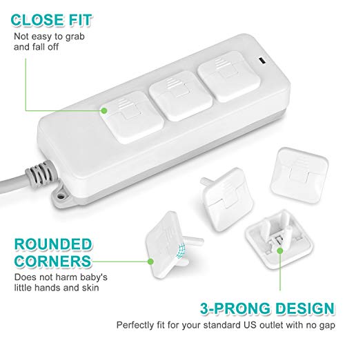 Outlet Covers Baby Proofing (40 Pack) With Hidden Pull Handle Outlet Plug Covers Prevent Electric Shock Hazard Outlet Protector Difficult For Kids To Remove Child Proof Outlet Covers Outlet Cap #TOP3