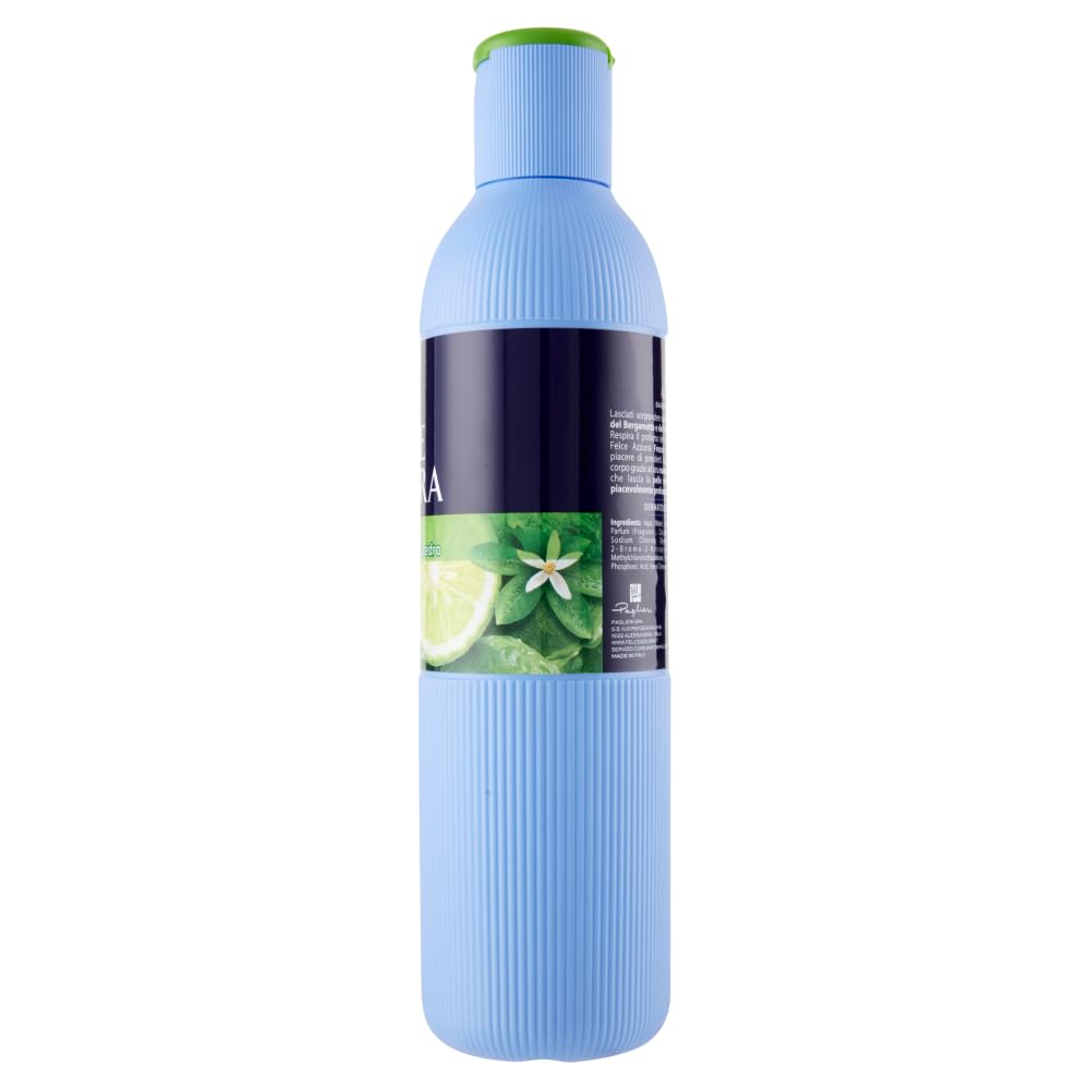 Felce Azzurra Bagnodoccia Fresco - 12 panni per il corpo, gel doccia con fiori di bergamotto e cedro, profumo inconfondibile, idrata la pelle 650 ml + portachiavi Beni Culinari