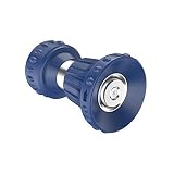 HOSUN Garden Hose Nozzle, Fireman Style Hose Nozzle, Heavy Duty Brass Hose Nozzle, Leak Proof & Best