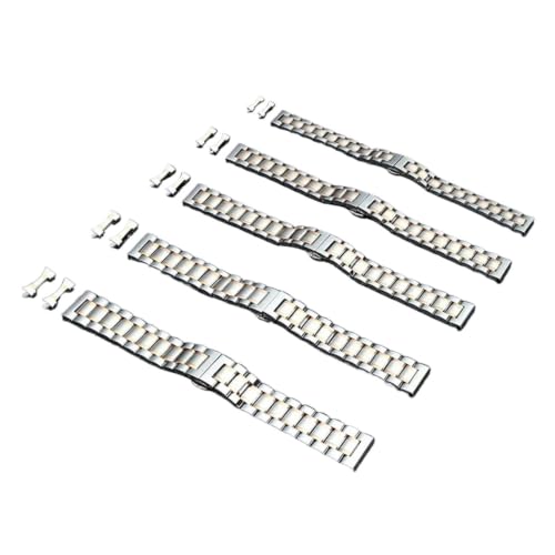 Correa de acero inoxidable de 18 20 22 24 mm con herramientas de codo plano 3