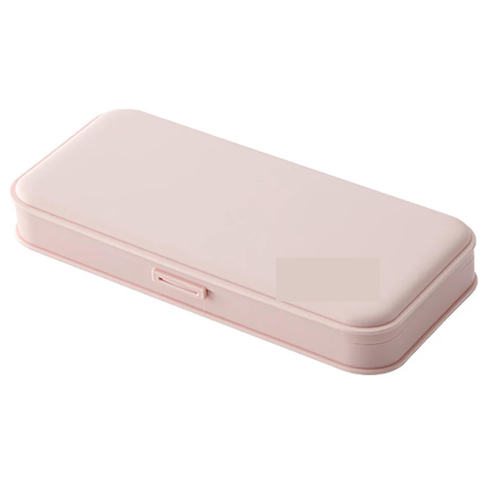 2 lápices de la PC for Estuche, papelería Multifuncional, lápiz de plástico Esmerilado, Caja de Almacenamiento for Estuche para Estudiantes(Pink)