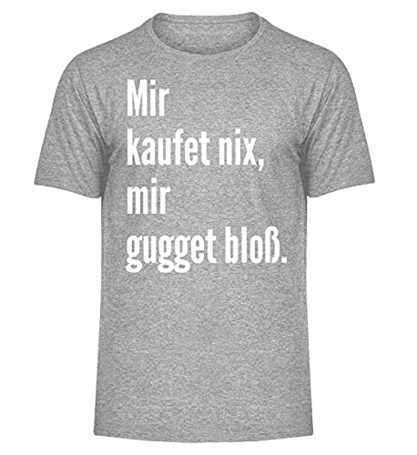 T-Shirt Mir kaufet nix Éponge Homme Large Anti-Transpiration