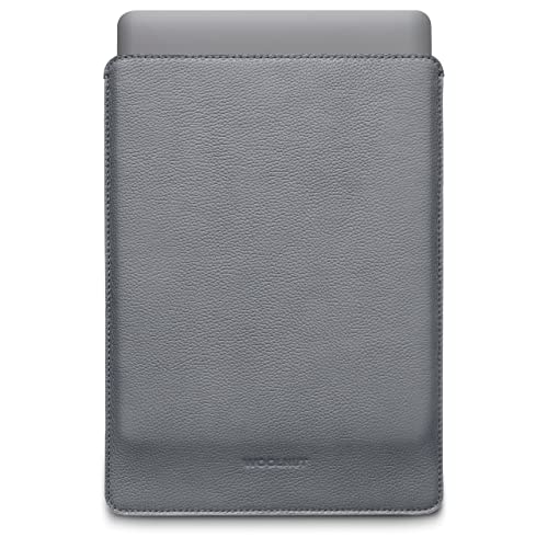 WOOLNUT Leather Sleeve Case Cover for MacBook Air 15 - Grey