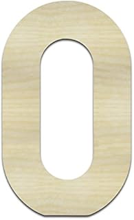 36" Tall X 1/2" Thick, Wood Number 0 - Zero - Large Wall Wood Number - for Home Bedroom Office Wedding Party Décor - Ready to Paint Or Stain