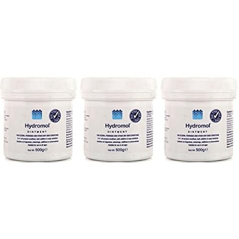 THREE PACKS of Hydromol Dry Skin Ointment 500g Cover