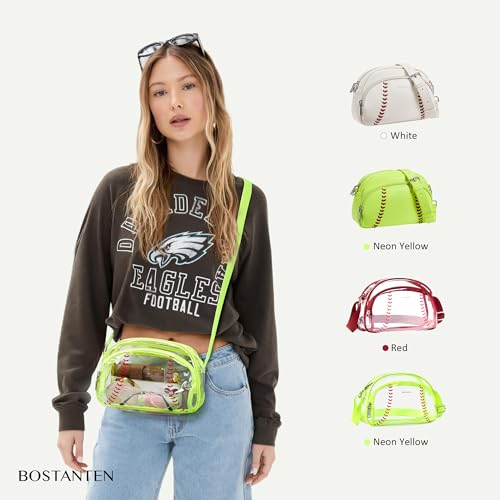 BOSTANTEN Baseball Crossbody Purses for Sport Mom Small Shoulder Bag Vegan Leather Women Handbags for Events3