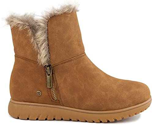 LONDON FOG Women's Wendyl Zip Up Winter Boots Warm Winter Booties2