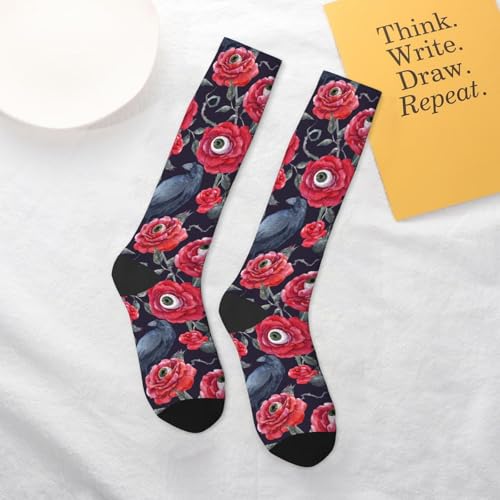 Image of Knee High Socks for Women Girls Fashion Women's Festival Stockings for Casual Running Work Travel