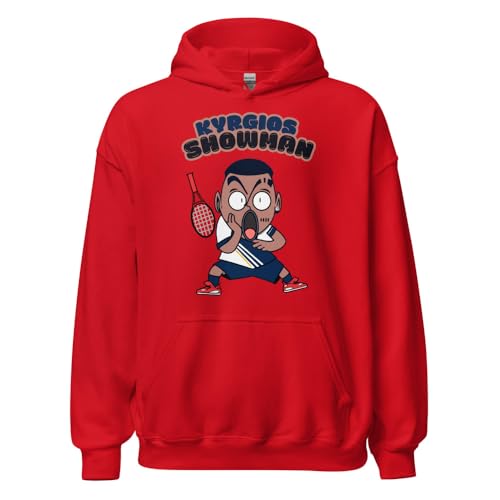 Sweat à capuche tennis Nick Kyrgios rouge XL pour rester au chaud