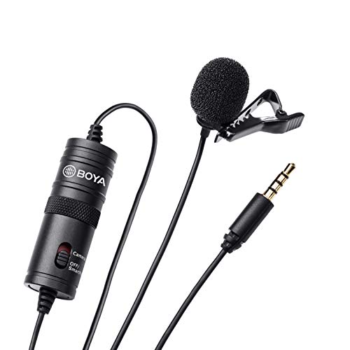 Boya BY-V01 Microfono Stereo A Condensatore Per DSLR, Videocamera E Registratore, Regolabile 90°/120°, Con Parabrezza