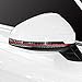 2pcs,Rear View Mirror Trim Sticker,Carbon Fiber Rearview Mirror Protector Anti-rub Strip Sticker Anti-Collision Strip for Audi A4 A5 2017-2021 RS5 S4 S5 2018-2021 Accessories (Version A, Black+Red)