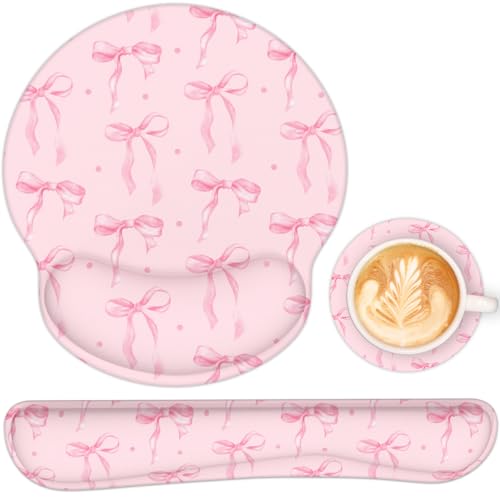 Ergonomic Mouse Pad with Wrist Rest and Keyboard Wrist Rest, Mousepad