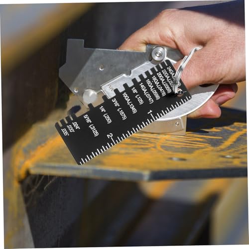 Herramienta de Medición de Precisión de Calibre de Inspección de Acero Inoxidable para Soldadura Medidor de Alambre de Doble Cara para Medición de Espesor de Metal miniatura 4