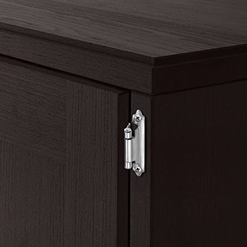 20 Pair (40 Pcs) Knobelite Variable Overlay Cabinet Hinges, Polished Chrome Hinges For Kitchen Cabinets - Decorative Self Closing Cupboard Hinges Flush Mount #TOP4