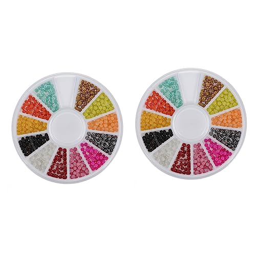 VICASKY Manicure Caviar Beads 12 Vibrant Colors Nail Art Beads Add Charm to Your Nails for