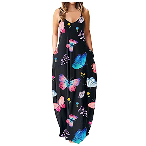 Summer Dresses for Women Plus Size V Neck Floral Print Boho Maxi Dress Wrap Dress Casual Beach Party Sundress Waist Trainer 2021 Tie Neck Dress Plus Size Sets V Neck Shirts
