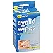 Sunmark Eyelid Wipes - Tearless, Hypoallergenic, Rinse-Free - Eyelid Cleanser Makeup Remover Wipes, Individually Wrapped, 30 Count, 1 Pack