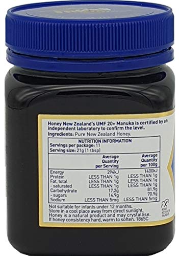 UMF 20+ Miel Manuka Honey New Zealand 250g miniatura 3