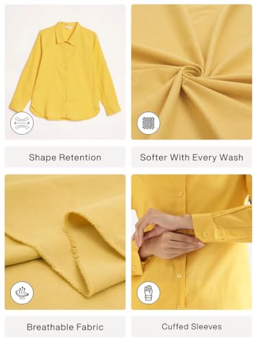 Image of SAADAA Airy Linen Shirt | Solid Regular Fit Casual Shirts Stylish for Women