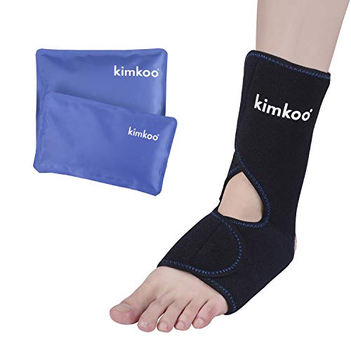 Foot&Ankle Ice Pack Wrap-2 Gel Packs for Pain Relief -Hot and Cold Therapy