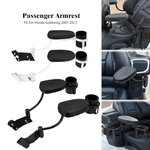 Reposabrazos ajustable negro para pasajero de Goldwing GL1800 3