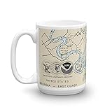 Chart Mugs Ogeechee River Nautical, 15oz - NOAA Nautical Charts