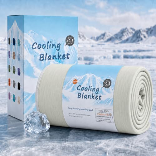 Image of Topcee Cooling Blanket Queen Size 90 inchx90 inch for Hot Sleepers Summer Blanket